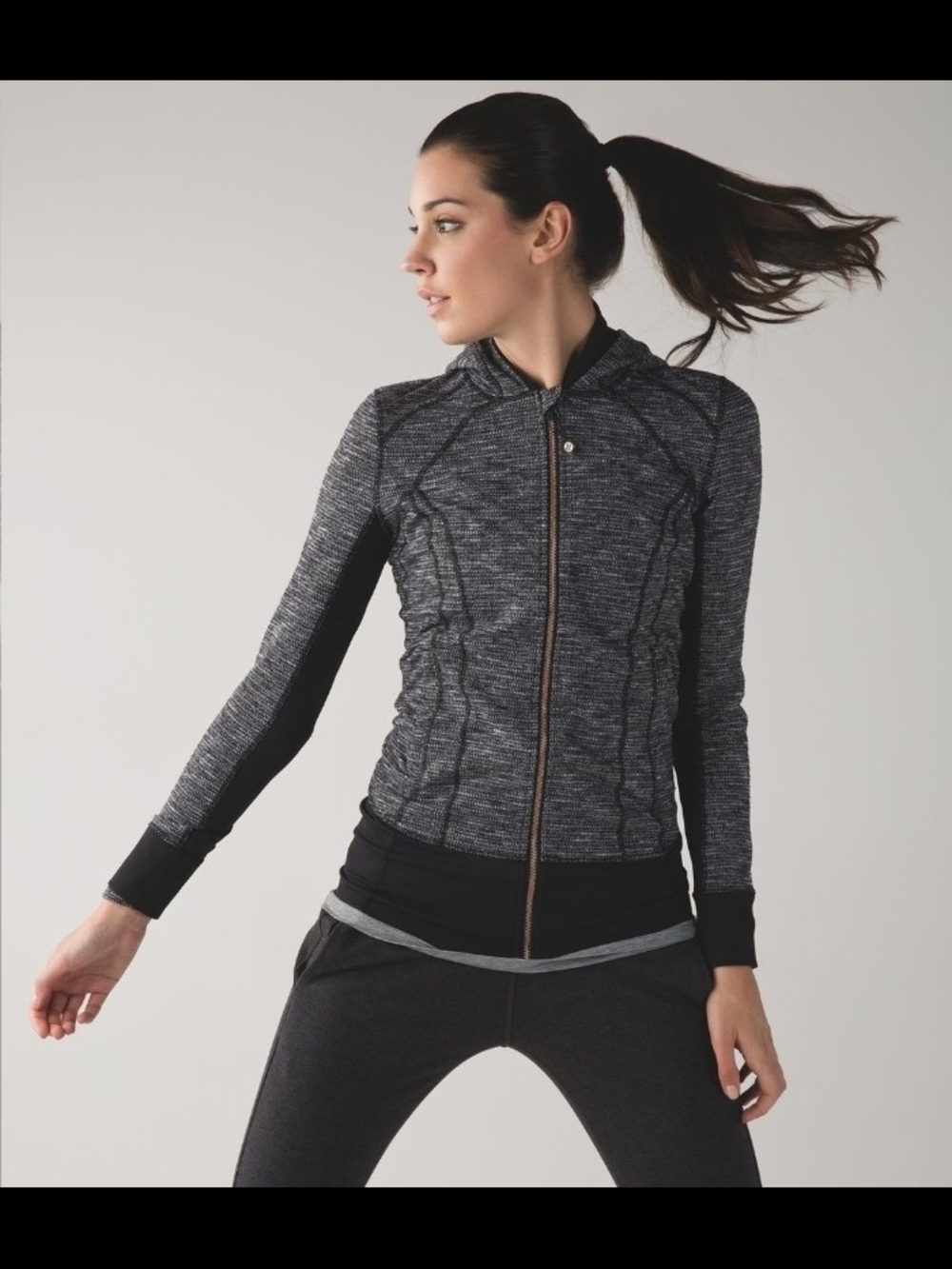 Lululemon Daily Practice Yoga jacket - Black & White $118 retail